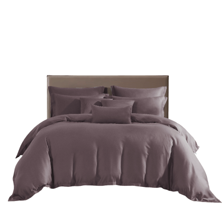 ปลอกผ้านวม คิงไซซ์ AKEMI รุ่น Gladice Solid 9557108483187 ขนาด 257 x 229 ซม. สี Velvet Choco_0