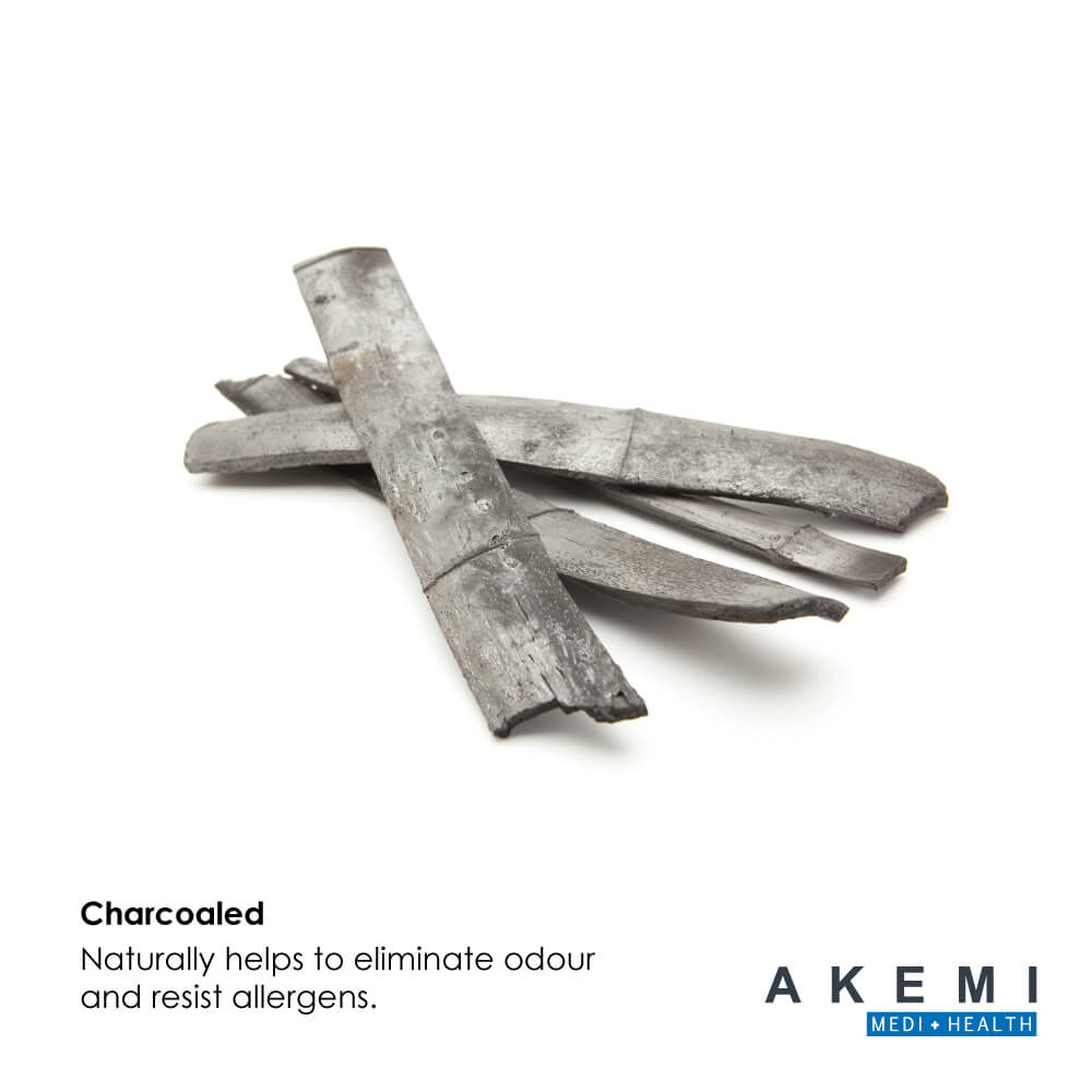 หมอนสุขภาพ เมมโมรี่โฟม AKEMI รุ่น MEDI + HEALTH CONTOUR HYDRO GEL BAMBOO CHARCOAL MEMORY 9557108143258 60X36 ซม. + 12/9 ซม. สีเทา_7