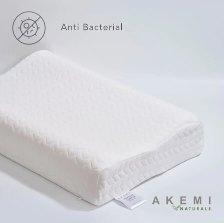 หมอนสุขภาพ ยางพารา AKEMI รุ่น NATURALE VENTILATED CONTOUR 9557108107687 ขนาด 60 X40 CM + 10/12 CM สีขาว_3