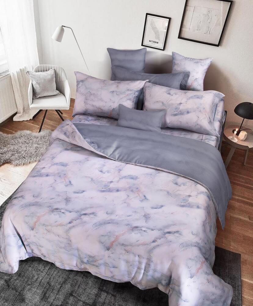 ชุดผ้าปูที่นอน 5 ฟุต 5 ชิ้น AKEMI รุ่น VIRTUOUS PRINTS 9557108108882 สี LOVIASSA (ไม่รวมผ้านวม)