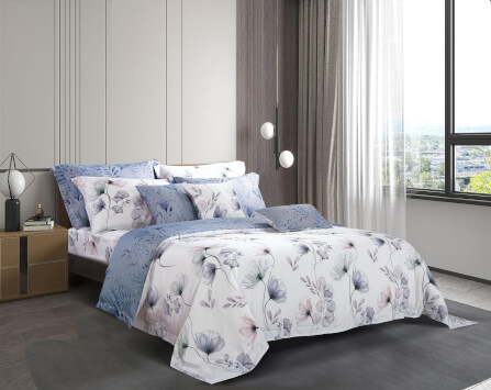 ชุดผ้าปูที่นอน 5 ฟุต 5 ชิ้น AKEMI รุ่น VIRTUOUS PRINTS 9557108109339 สี VILLAND (ไม่รวมผ้านวม)_1