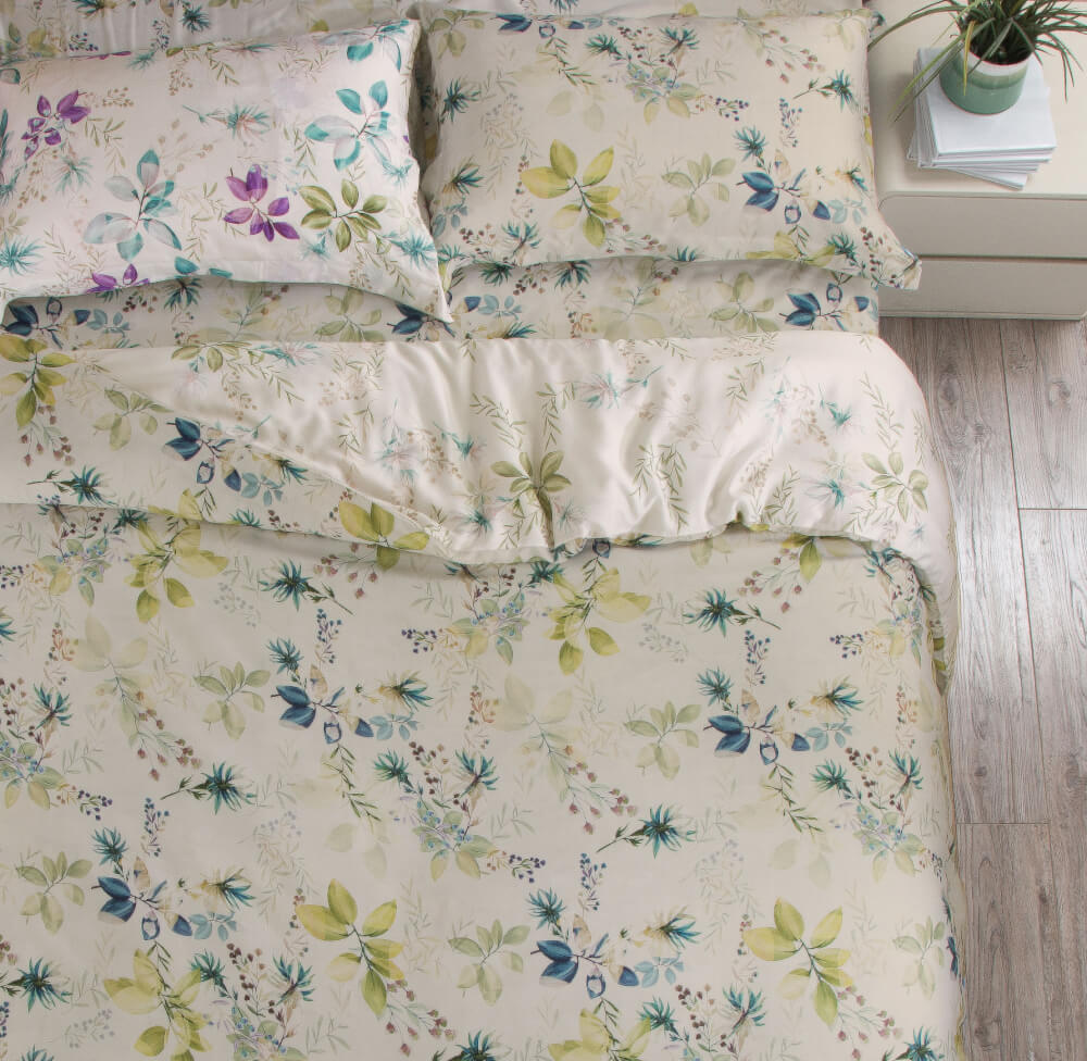 ชุดผ้าปูที่นอน 3.5 ฟุต 3 ชิ้น AKEMI รุ่น VIRTUOUS PRINTS 9557108650244 สี NATARIA (ไม่รวมผ้านวม)