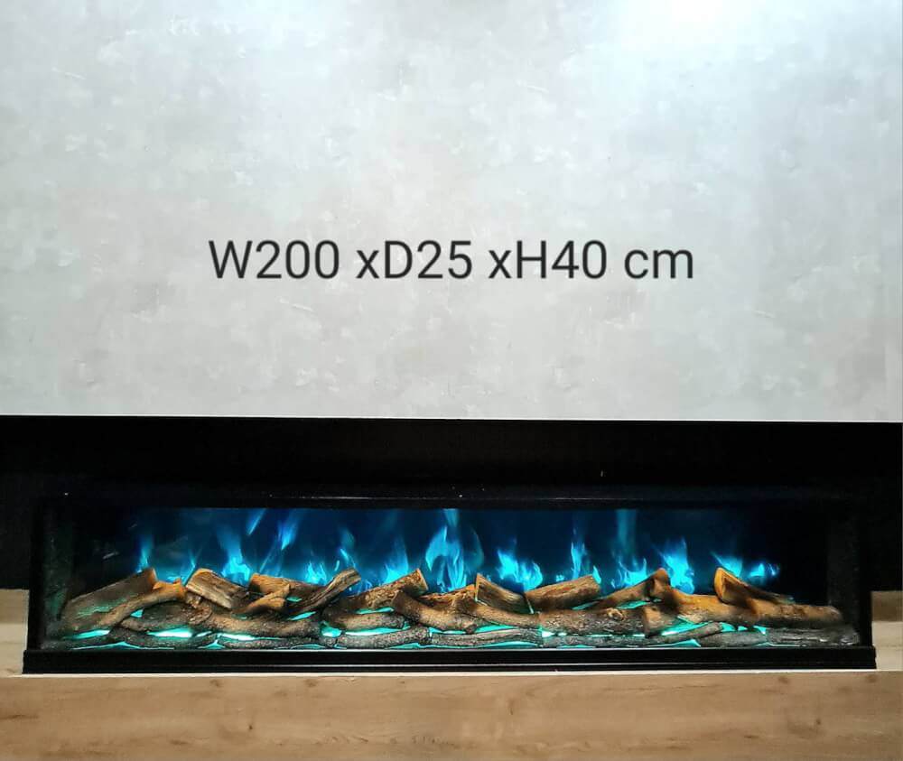 จอเตาผิงไฟฟ้า A.X FIREPLACES รุ่น AX-HP 11 ขนาด 200x25x40 ซม. ระบบไฟ LED _1