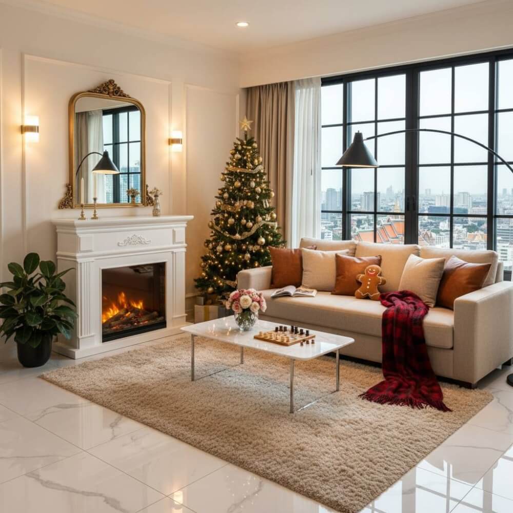 เตาผิงไฟฟ้า A.X FIREPLACES รุ่น AX-HP 15ขนาด  110 x 30 x 100 ซม. ระบบไฟ LED _4