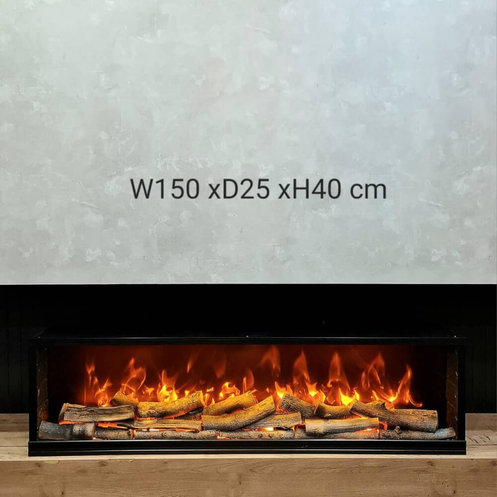 จอเตาผิงไฟฟ้า A.X FIREPLACES รุ่น AX-HP 6 ขนาด 150x25x40  ซม. ระบบไฟ LED _3