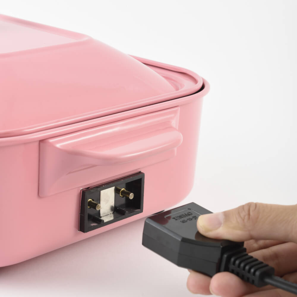 กระทะไฟฟ้าอเนกประสงค์ BRUNO COMPACT HOT PLATE BOE021-SHPK สีชมพู