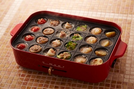 กระทะไฟฟ้าอเนกประสงค์ BRUNO COMPACT HOT PLATE BOE021-RD สีแดง_1