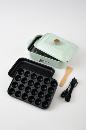 กระทะไฟฟ้าอเนกประสงค์ BRUNO COMPACT HOT PLATE BOE021-WAKAKUSA สีเขียว_2