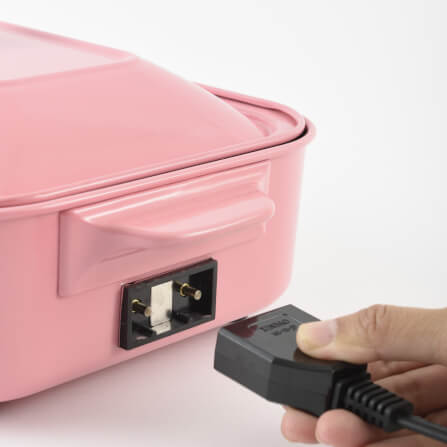 กระทะไฟฟ้าอเนกประสงค์ BRUNO COMPACT HOT PLATE BOE021-SHPK สีชมพู_3