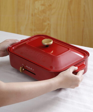 กระทะไฟฟ้าอเนกประสงค์ BRUNO COMPACT HOT PLATE BOE021-RD สีแดง_4