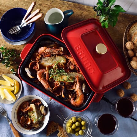 กระทะไฟฟ้าอเนกประสงค์ BRUNO COMPACT HOT PLATE BOE021-RD สีแดง_8
