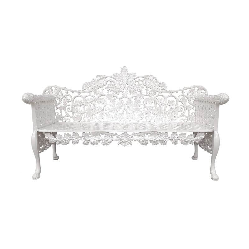 ม้านั่งสนาม ARTGARDEN &DECOR ICV-0023 DIA 70*183*123 CM. สีขาวเงา