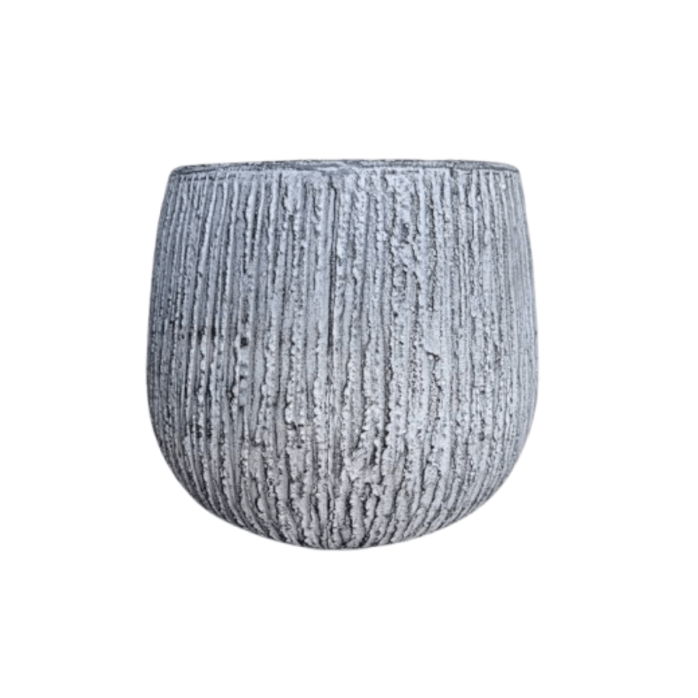 กระถางไฟเบอร์ซีเมนต์ ARTGARDEN & DECOR PFC-0052BZ DIA 30*30*33 CM. สีขาว