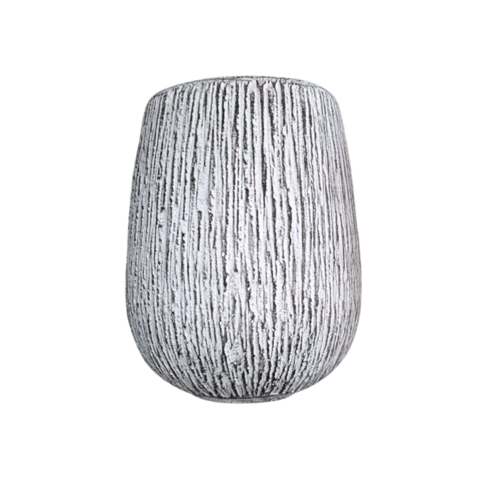 กระถางไฟเบอร์ซีเมนต์ ARTGARDEN & DECOR PFC-0053AZ DIA 26*26*40 CM. สีขาว