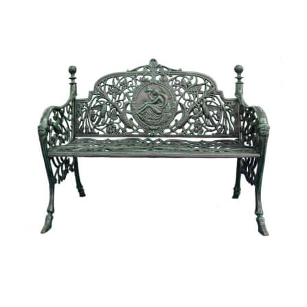 ม้านั่งสนาม ARTGARDEN & DECOR ICV-0016 DIA 42*101*88 CM. สีเขียวเหล็ก_0