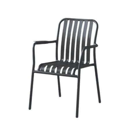 เก้าอี้สนามอะลูมิเนียม ARTGARDEN & DECOR รุ่น LOFT CHAIR ขนาด 62×62×85 ซม สีดำ_0