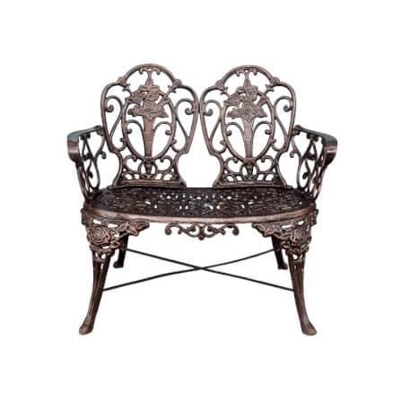 ม้านั่งสนาม ARTGARDEN & DECOR ICV-0008 DIA 48*88*82 CM. สีดำปัดทองแดง_1