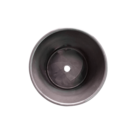 กระถางเซรามิกพร้อมขาไม้ ARTGARDEN & DECOR PCE-0002AB DIA 13*13*19 CM. สีดำ_3