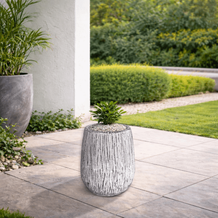 กระถางไฟเบอร์ซีเมนต์ ARTGARDEN & DECOR PFC-0053AZ DIA 26*26*40 CM. สีขาว_4