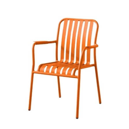 เก้าอี้สนามอะลูมิเนียม ARTGARDEN & DECOR รุ่น LOFT CHAIR ขนาด 62×62×85 ซม สีส้ม_3
