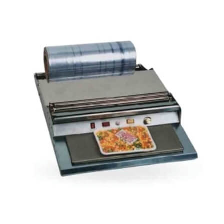 เครื่องห่อฟิล์มอาหาร FOOD EQUIPMEN รุ่น HW-450 สำหรับถาดอาหาร_0