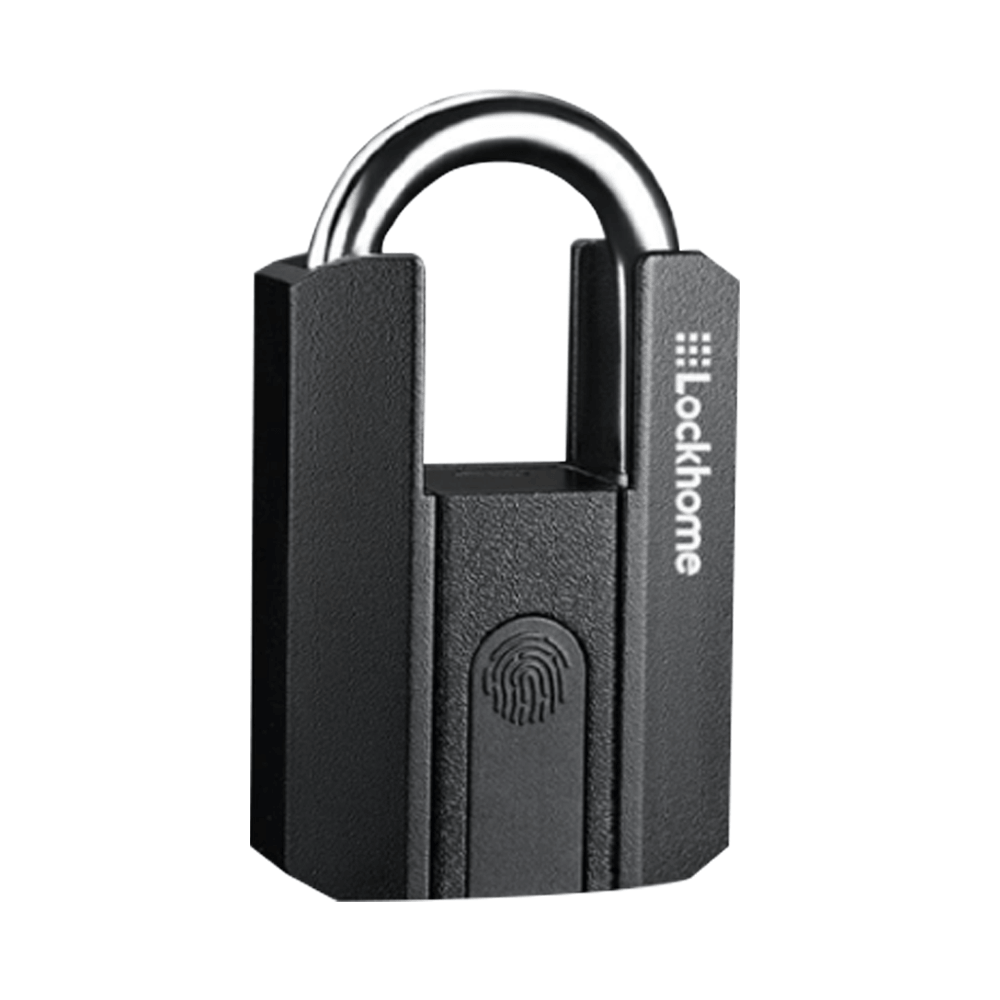 กุญแจคล้อง สแกนลายนิ้วมือ LOCKHOME รุ่น LH916  ปลดล็อกผ่านบลูทูธ สีดำ_1