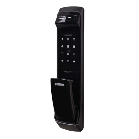 กลอนดิจิตอล LOCKHOME รุ่น FELICE สีน้ำตาล ประตูบานผลัก สำหรับบ้านและออฟฟิศ_0