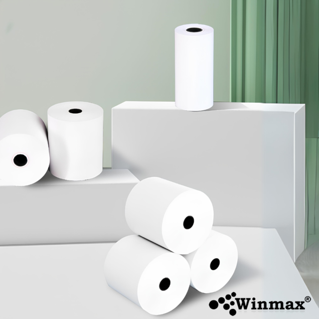 กระดาษความร้อน WINMAX P808 ขนาด 80*80 MM. 10 ม้วน