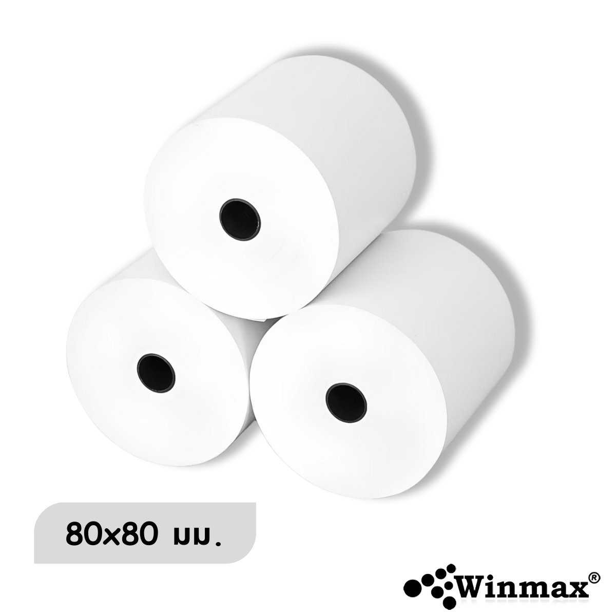กระดาษความร้อน WINMAX P808 ขนาด 80*80 MM. 10 ม้วน_0