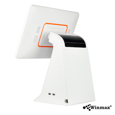 คอมพิวเตอร์ขายหน้าร้าน POS 15.6 นิ้ว พร้อมจอแสดงราคา และเครื่องปริ้นใบเสร็จ 80 มม. สีขาว WINMAX รุ่น PN15W_3