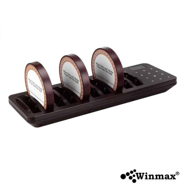 เครื่องเรียกคิวไร้สาย WINMAX จำนวน 10 คิว รุ่น P712 สีดำ_3