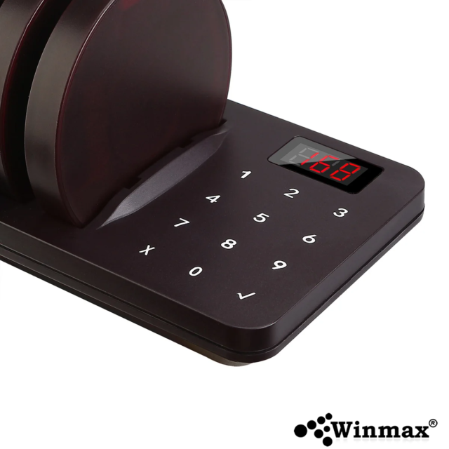 เครื่องเรียกคิวไร้สาย WINMAX จำนวน 10 คิว รุ่น P712 สีดำ_4