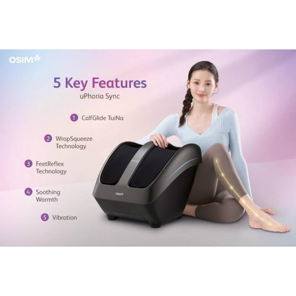 เครื่องนวดขาและเท้า OSIM รุ่น UPHORIA SYNC ดำ