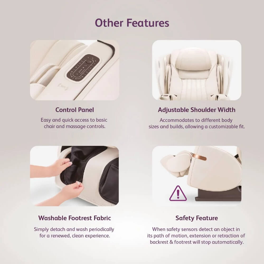เก้าอี้นวดไฟฟ้า OSIM รุ่น UDIVINE V3 MASSAGE CHAIR เบจ