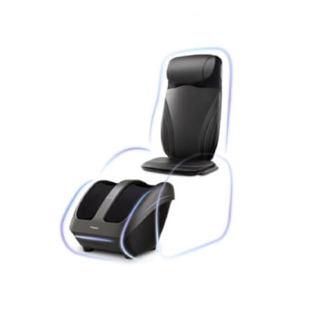 เบาะนวดไฟฟ้า พร้อมเครื่องนวดขาอัจฉริยะ OSIM รุ่น INVISIBLE MASSAGE CHAIR ดำ_0