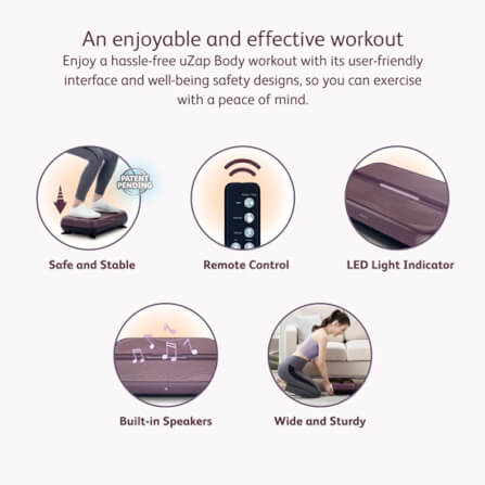 VIBRATION EXERCISE BOARD OSIM รุ่น UZAP BODY ม่วง_1