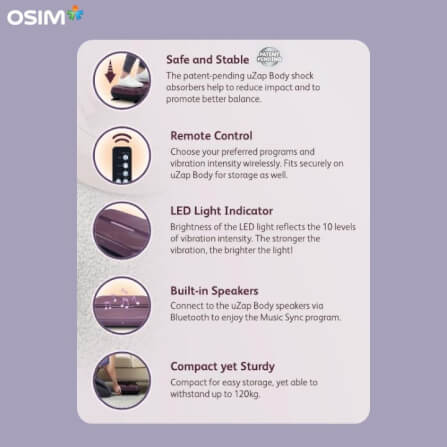 VIBRATION EXERCISE BOARD OSIM รุ่น UZAP BODY ม่วง_3