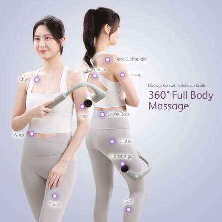 ปืนนวดไฟฟ้า OSIM รุ่น UGUN 360 เทา_9