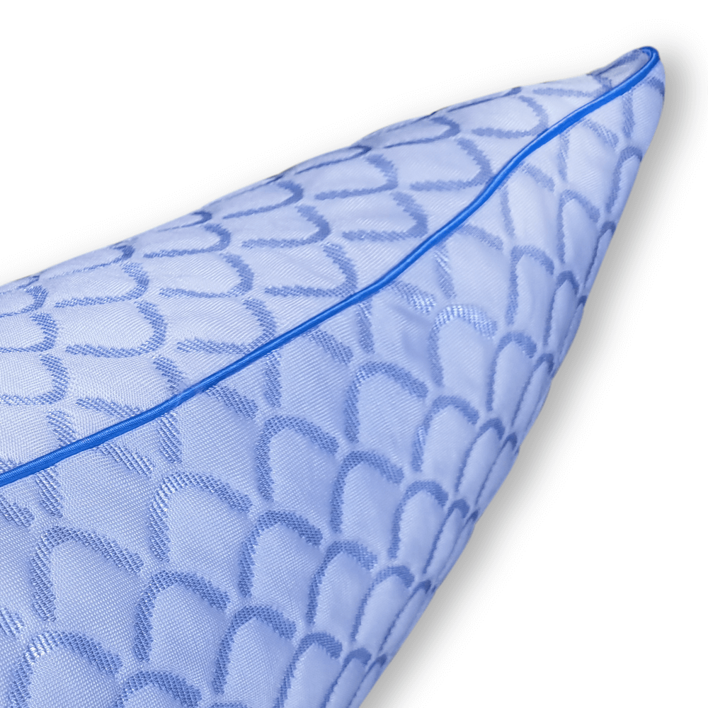 หมอนสุขภาพ เมมโมรี่โฟม ZLEEPO'CLOCK SHREDDED COOL GEL ขนาด 68X48X14 ซม. สีขาว/ฟ้า_2