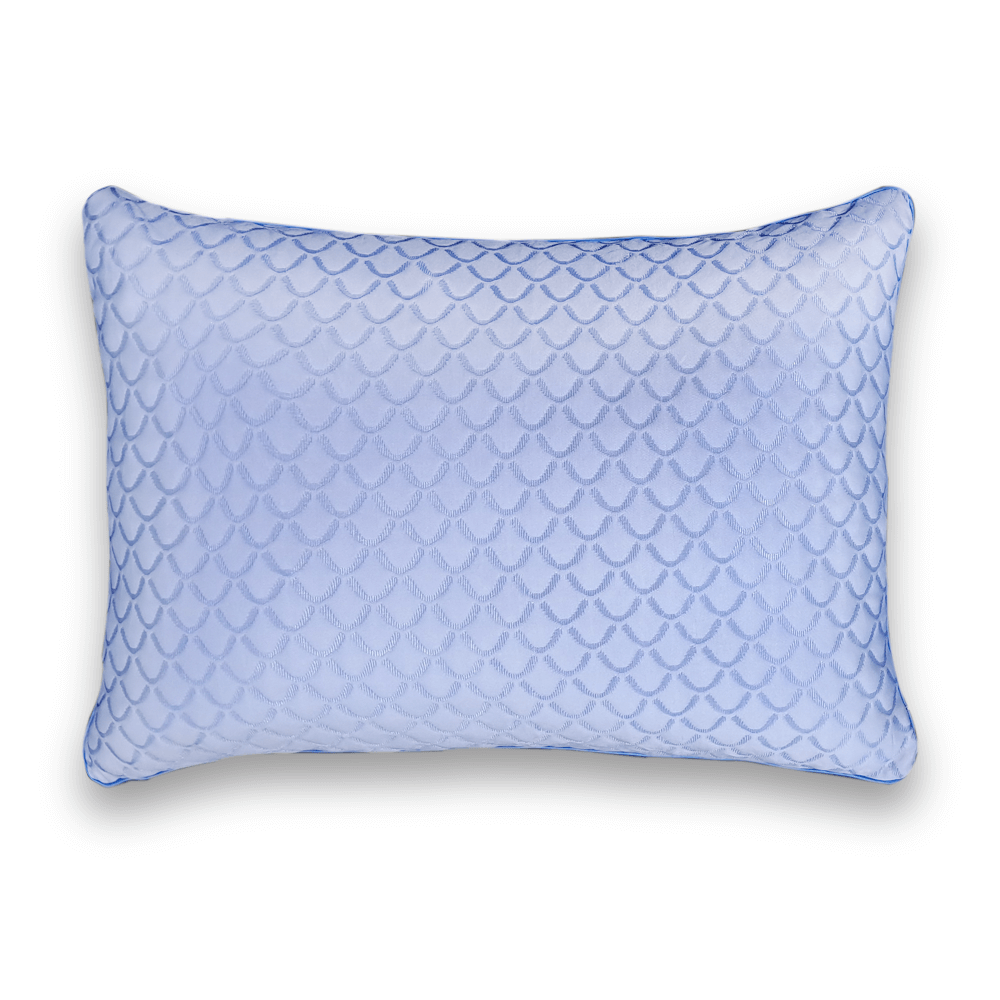 หมอนสุขภาพ เมมโมรี่โฟม ZLEEPO'CLOCK SHREDDED COOL GEL ขนาด 68X48X14 ซม. สีขาว/ฟ้า_3