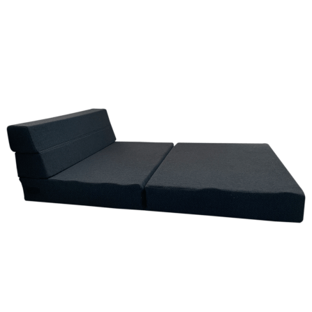 โซฟาเบดโฟมหนาแน่นพิเศษ ZLEEP O’CLOCK รุ่น SOFA IN BOX หนา 6 นิ้ว ขนาด 99 × 203 × 15 ซม. สีดำ_1