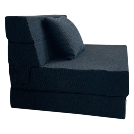 โซฟาเบดโฟมหนาแน่นพิเศษ ZLEEP O’CLOCK รุ่น SOFA IN BOX หนา 6 นิ้ว ขนาด 99 × 203 × 15 ซม. สีดำ_3