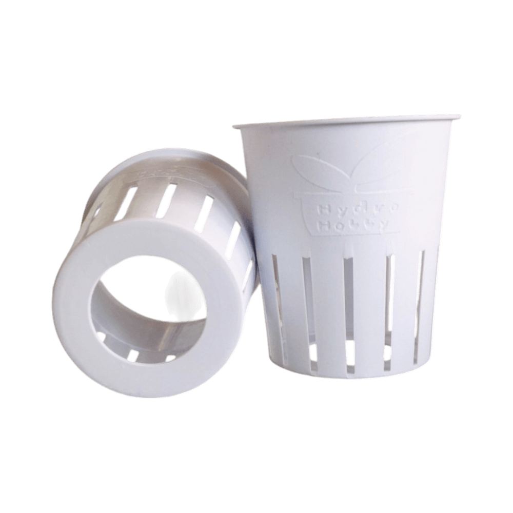 ถ้วยปลูกผักไฮโดรโปนิกส์ HYDROHOBBY 100 ใบ สีขาว  ก้นรู