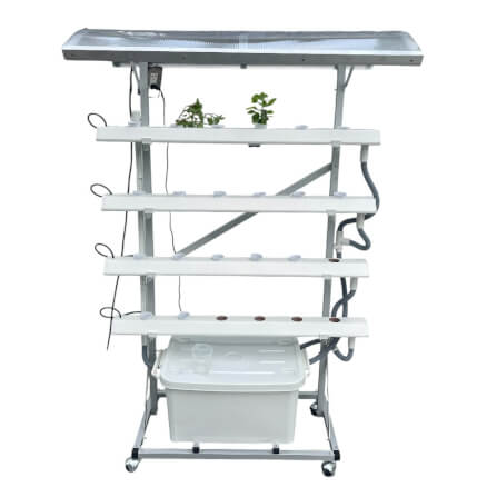 ชุดอุปกรณ์ปลูกผักไฮโดรโปนิกส์ HYDROHOBBY VR 1 เมตร 4 รางปลูก_2