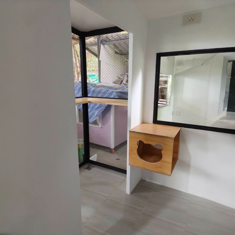 บ้านสัตว์เลี้ยง BIGBOXDESIGN รุ่น บ้านแบ่งโซน-BOXSTEEL04 ขนาด 150X120X200CM. สีเขียว-TERRA VALE พร้อมตะแกรงเหล็กฉีก+มุ้งลวด