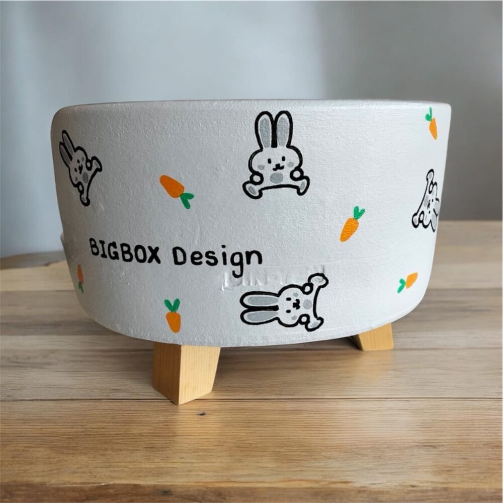 ที่นอนสัตว์เลี้ยง BIGBOXDESIGN รุ่น โซฟาดินเซรามิค ขนาด 14 นิ้ว สีเทา-ลายกระต่าย