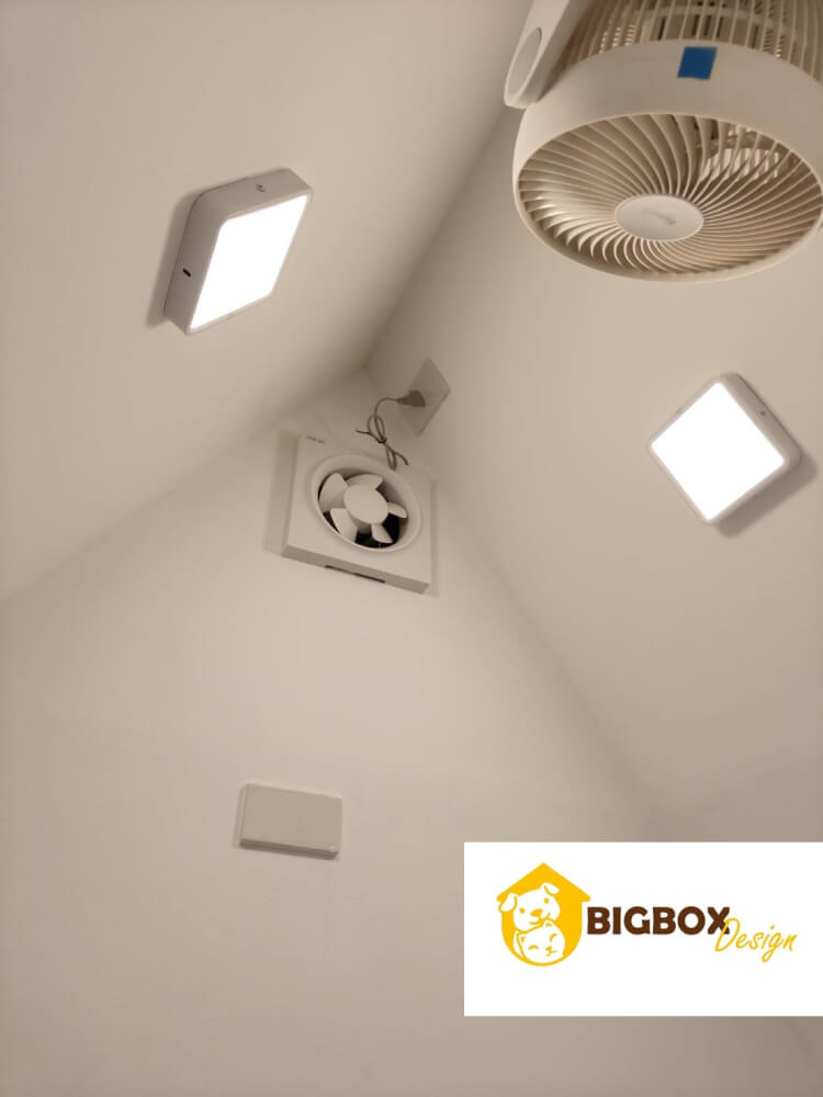 บ้านสัตว์เลี้ยง BIGBOXDESIGN รุ่น GABLE STYLE-BOXG01 ทรงหน้าจั่ว ขนาด 200X120X190 ซม. สีขาว/เหลือง_4