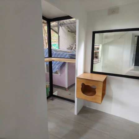 บ้านสัตว์เลี้ยง BIGBOXDESIGN รุ่น บ้านแบ่งโซน-BOXSTEEL04 ขนาด 150X120X200CM. สีเขียว-TERRA VALE พร้อมตะแกรงเหล็กฉีก+มุ้งลวด_10