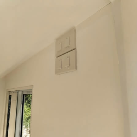บ้านสัตว์เลี้ยง BIGBOXDESIGN รุ่น บ้านกระจก-B03 ขนาด 120X200X180CM. สีฟ้า-COOL COLLECTED รองรับการติดแอร์_7