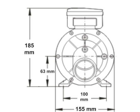 ปั๊มหอยโข่ง อ่างน้ำวน SWISS THAI WATER SOLUTION รุ่น LX-JA75 ,0.55 HP (750 W)_6